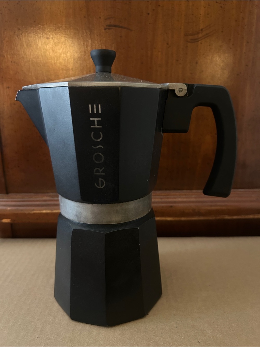 Black Stovetop Espresso Maker - Classic Moka Pot